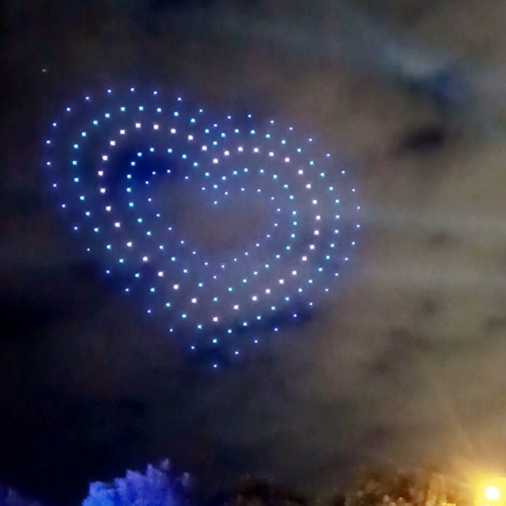 Hearts in the sky, drone show design. 2026. Teemu Eskola